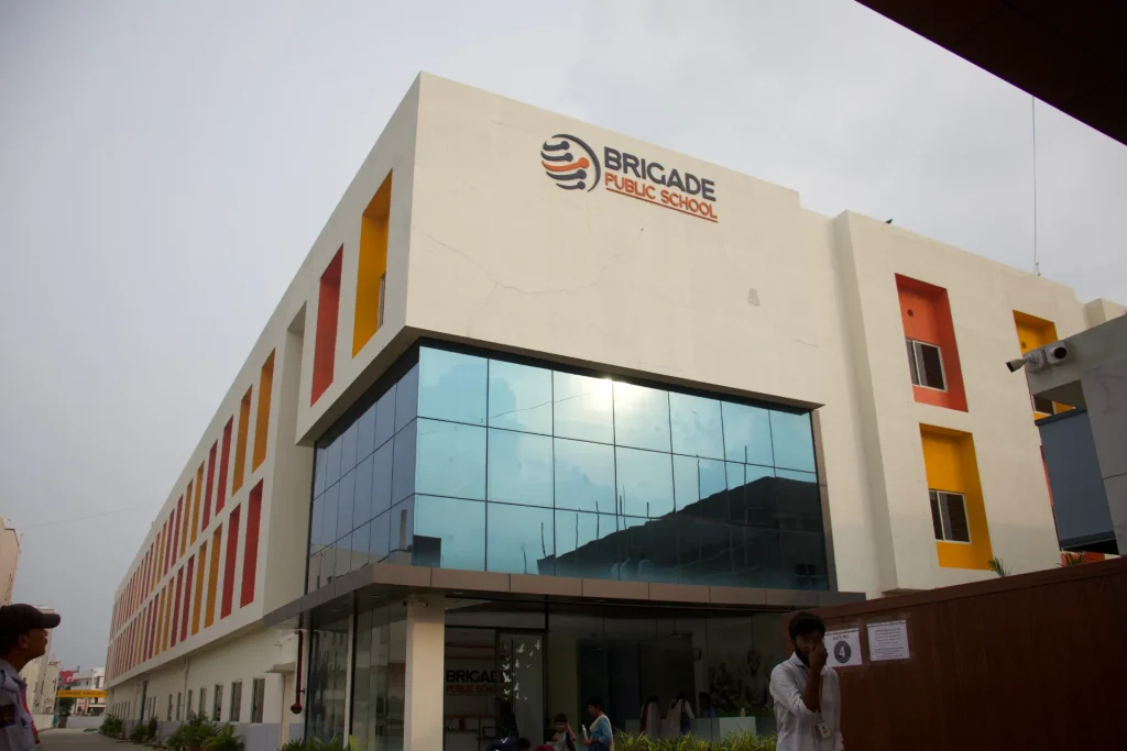 Campus building at Brigade Public School, Gurramguda campus