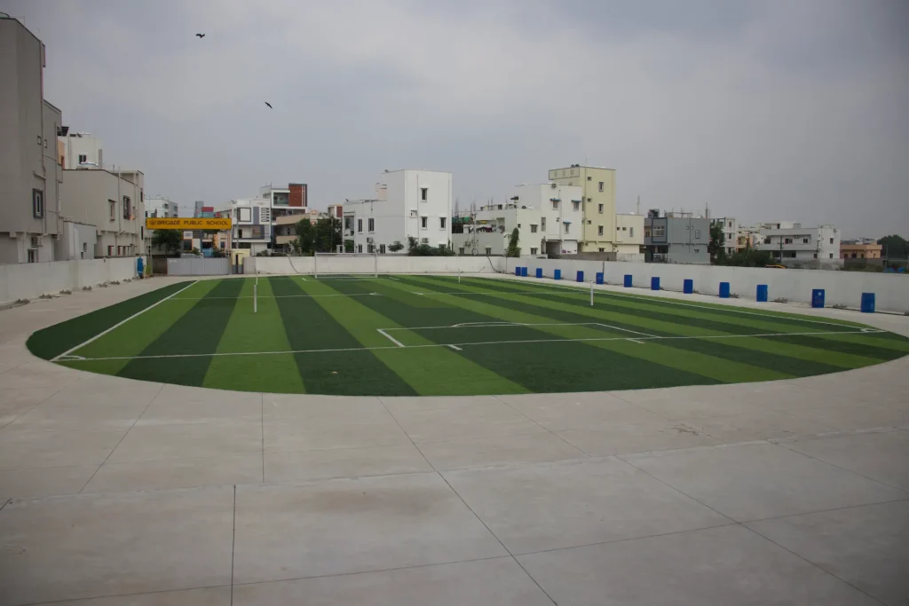 Sports field at Brigade Public School, Gurramguda campus